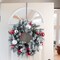 Premium Holly Embossed HighProfile Wreath Hanger - Pewter Holly